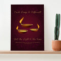 Personalised Personalised Diwali Lamp Framed Print