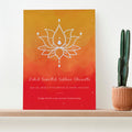 Personalised Personalised Diwali Lotus Framed Print