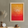 Personalised Personalised Diwali Lotus Framed Print