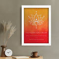 Personalised Personalised Diwali Lotus Framed Print