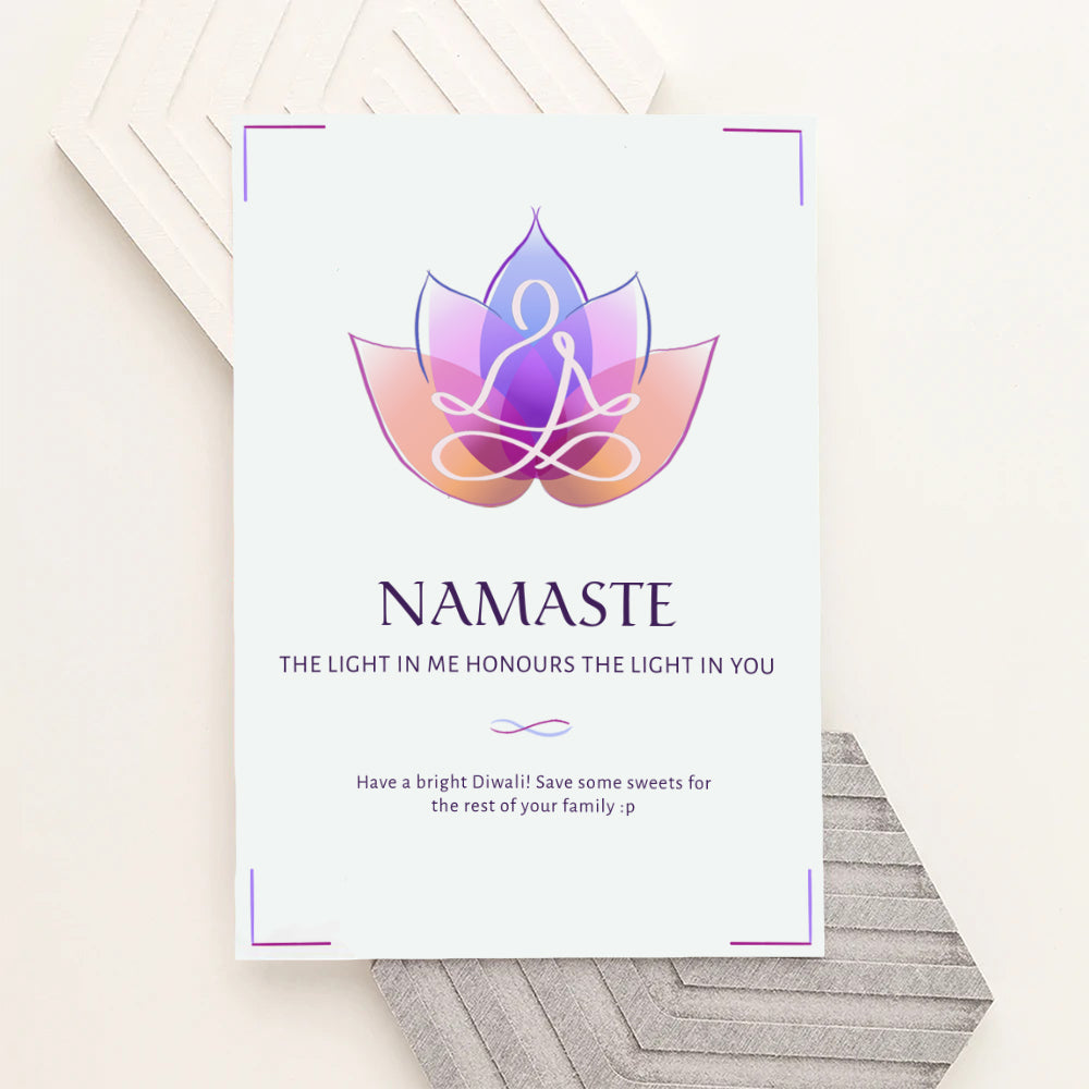 Personalised Personalised Diwali Namaste Framed Print