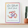 Personalised Personalised Diwali Om Mantra Framed Print