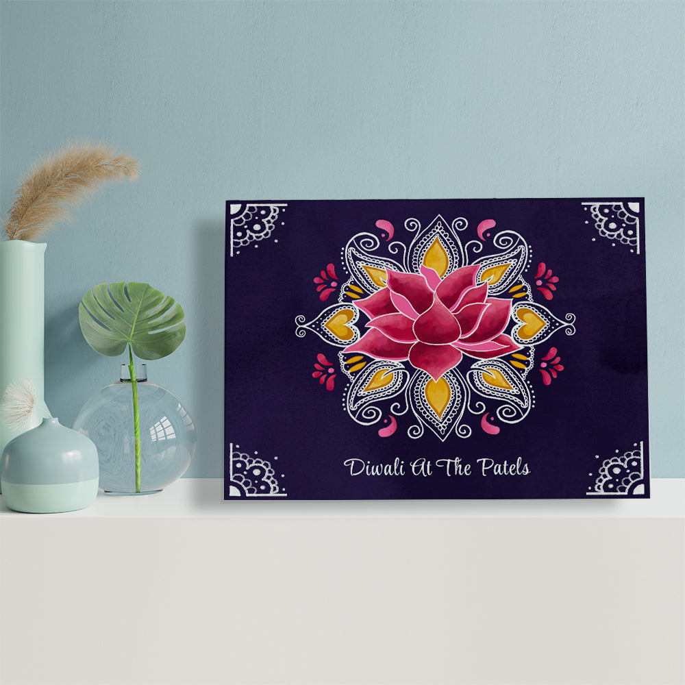 Personalised Personalised Diwali Rangoli Framed Print
