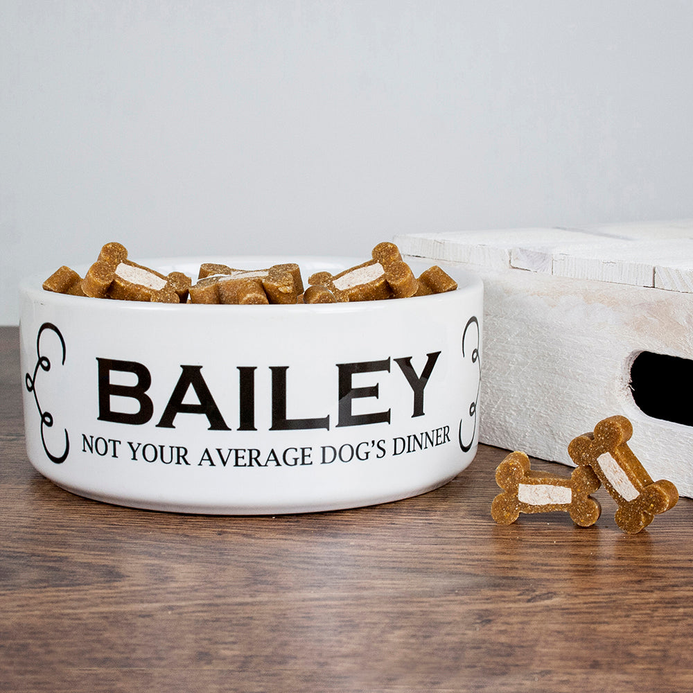 Personalised Personalised Dogs Dinner Dog Food Bowl