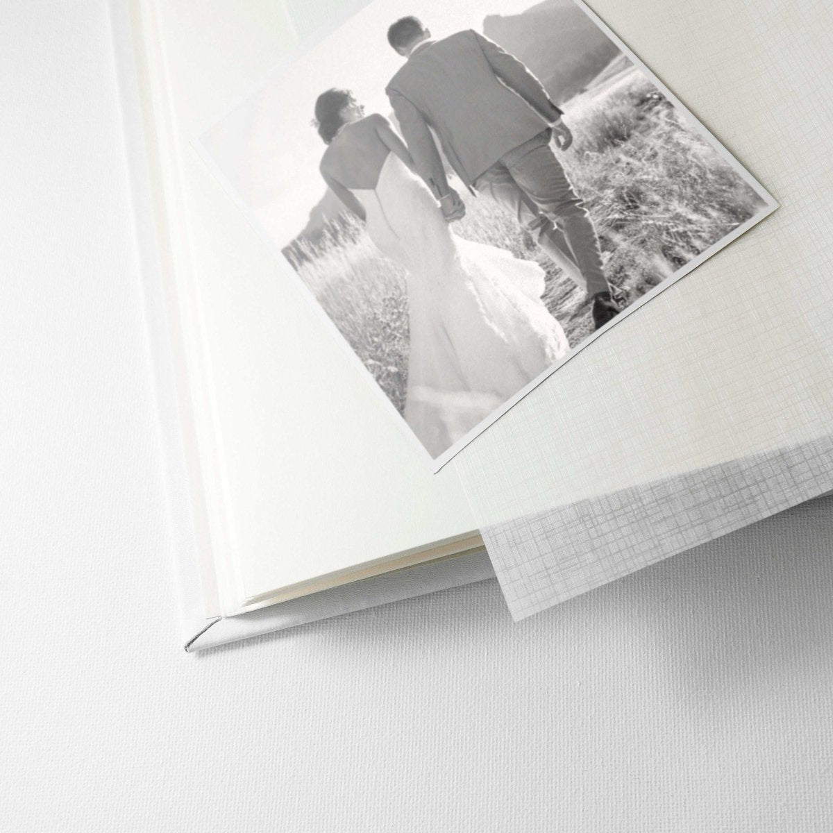 Personalised Dream Vachetta Italian Leather Photo Album in White