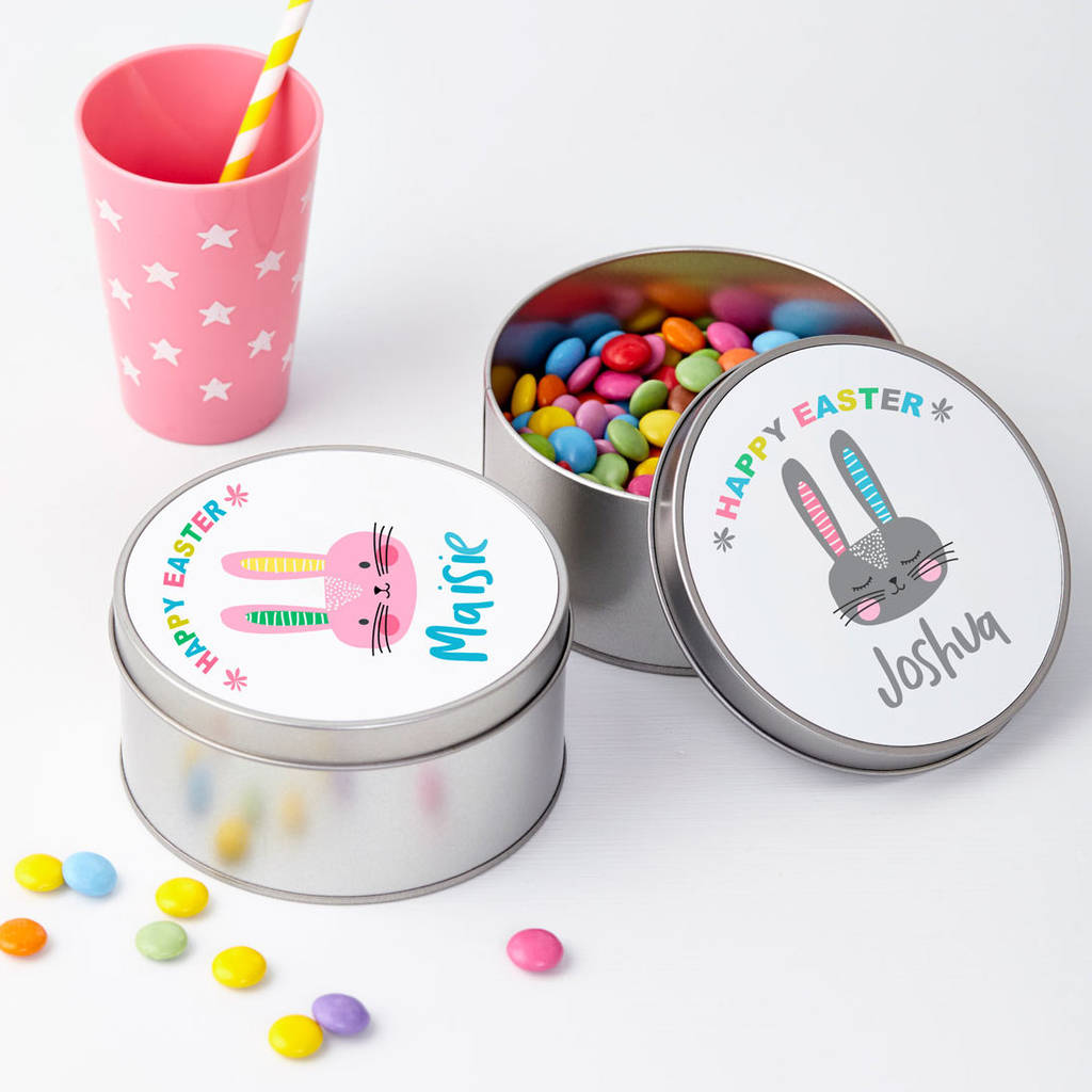Personalised Personalised Easter Rabbit Treat Tin
