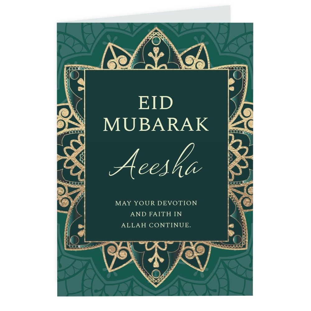 Personalised Eid And Ramadan Card