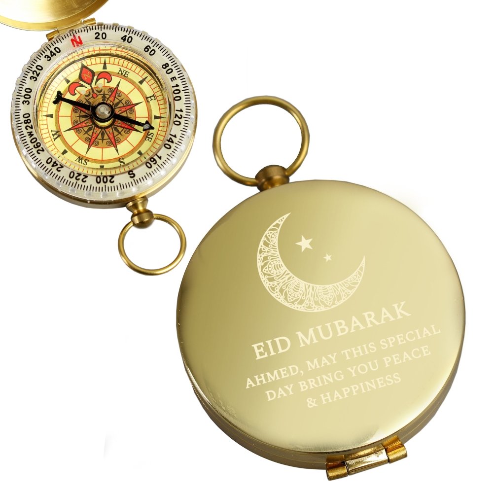 Personalised Eid And Ramadan Keepsake Compass
