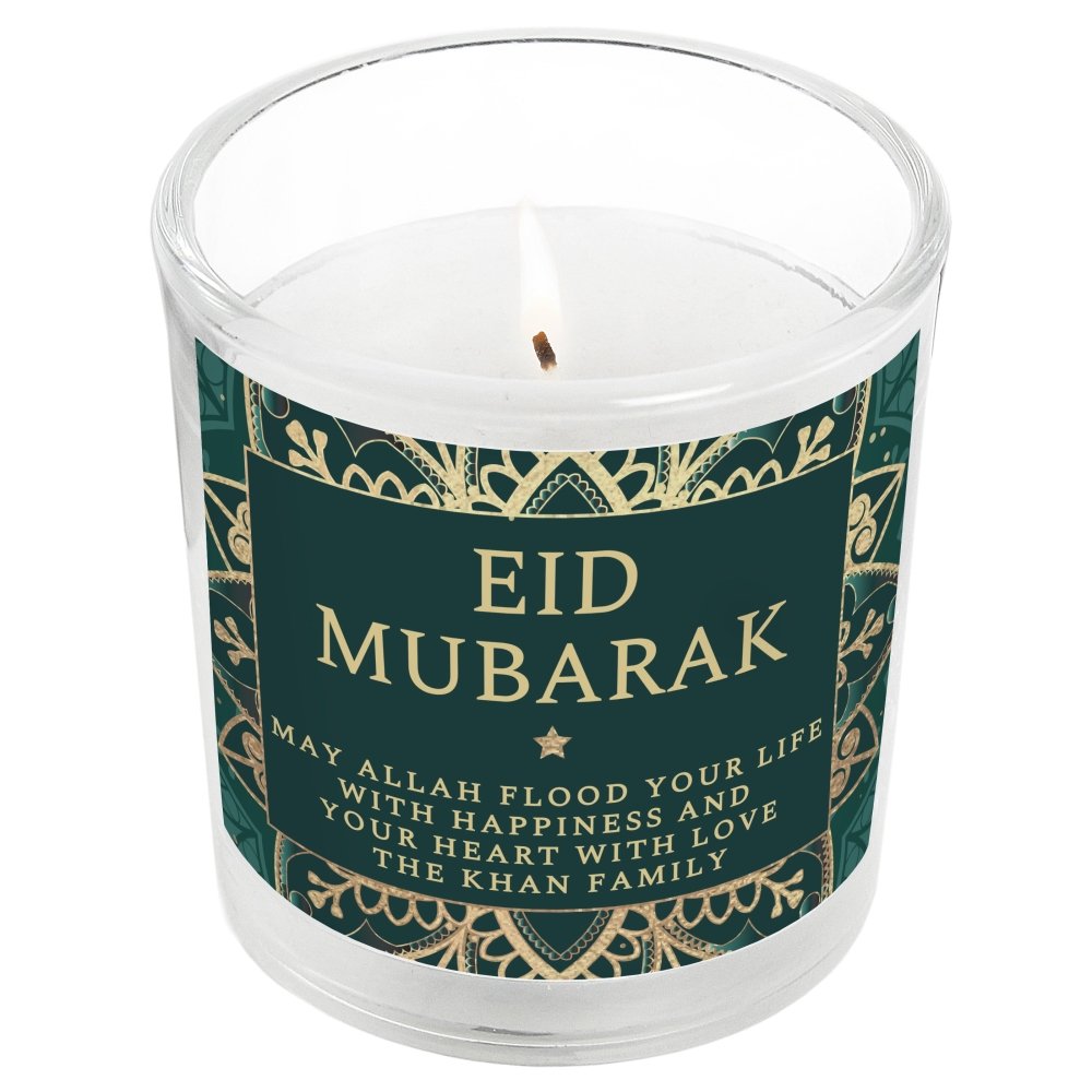 Personalised Eid And Ramadan Scented Jar Candle