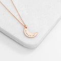 Personalised Personalised Eid Mubarak Crescent Moon Necklace