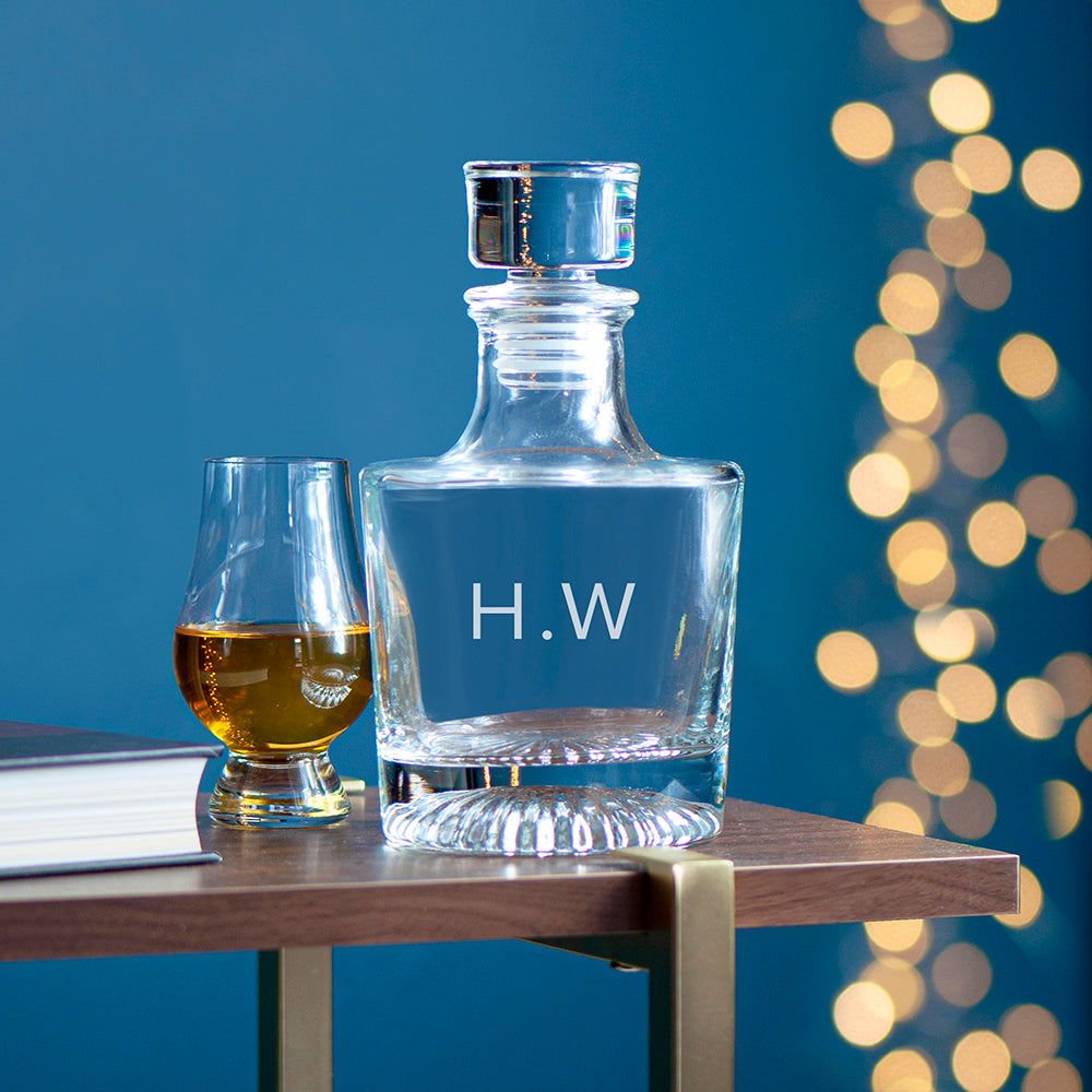 Personalised Elegance Initials Round Decanter