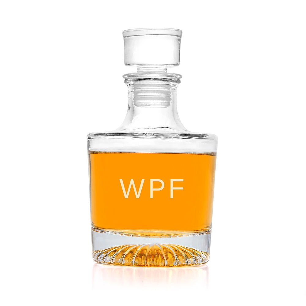 Personalised Elegance Initials Round Decanter