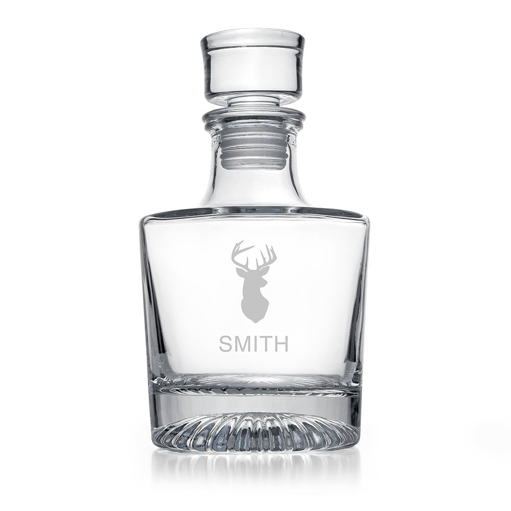 Personalised Elegance Stag Round Decanter