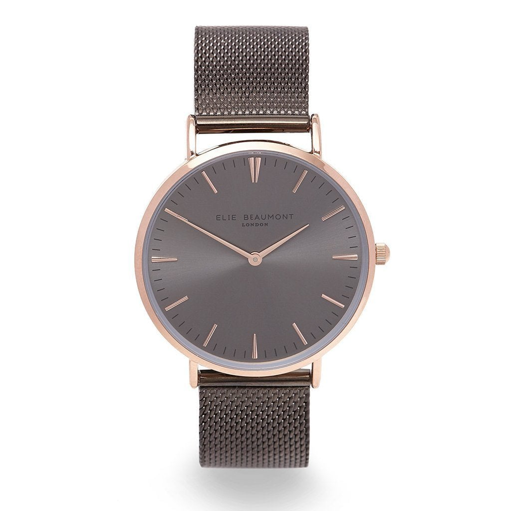 Personalised Elie Beaumont Dark Grey Ladies Watch