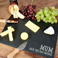 Personalised Engraved Black Slate Cheese Board