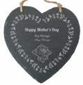 Personalised engraved Mothers Day, Rose Memo Board - Wildflower Border
