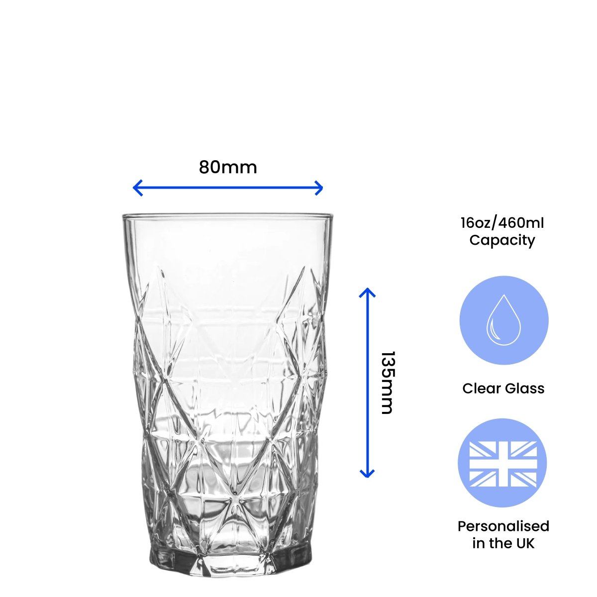 Personalised Engraved Novelty Vodka Keops Hiball with 'Name's Vodka' Design