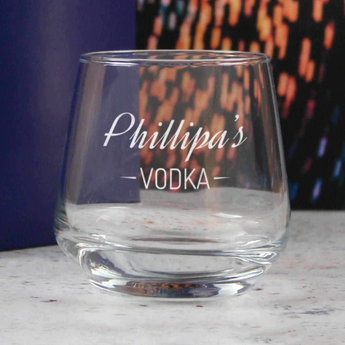 Personalised Engraved Novelty Vodka Tallo Tumbler with 'Name's Vodka' Design
