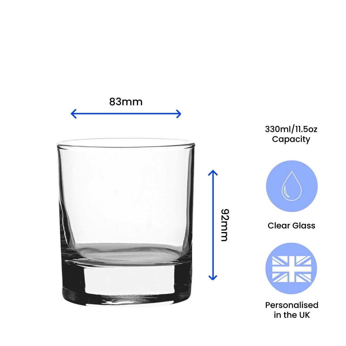 Personalised Engraved Novelty Vodka Tumbler with 'Name's Vodka' Design