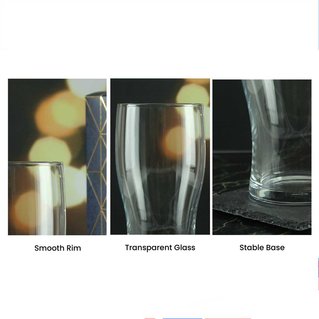 Personalised Engraved Pint Glass with Gaming Controller Name Design, Gift Boxed.