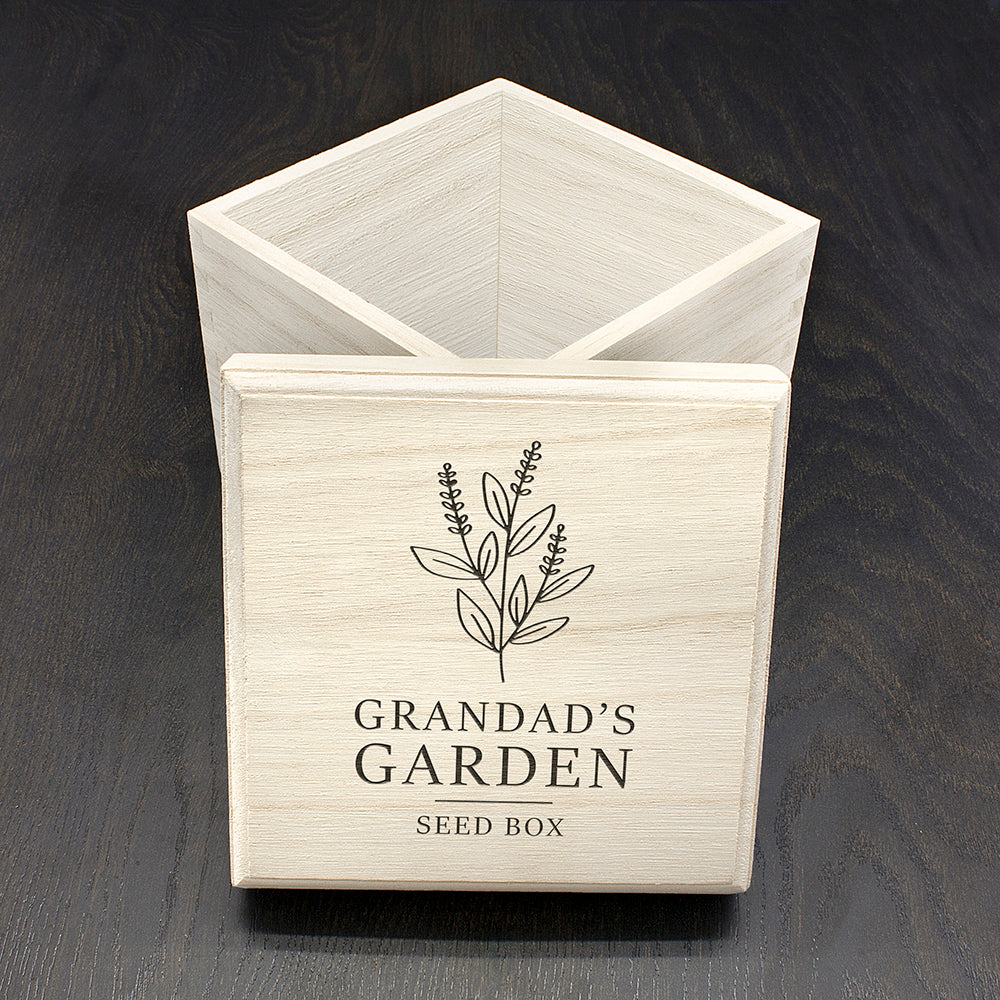 Personalised Personalised Engraved Seeds Box