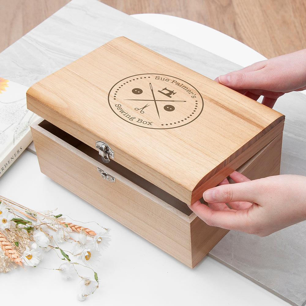 Personalised Personalised Engraved Sewing Chest