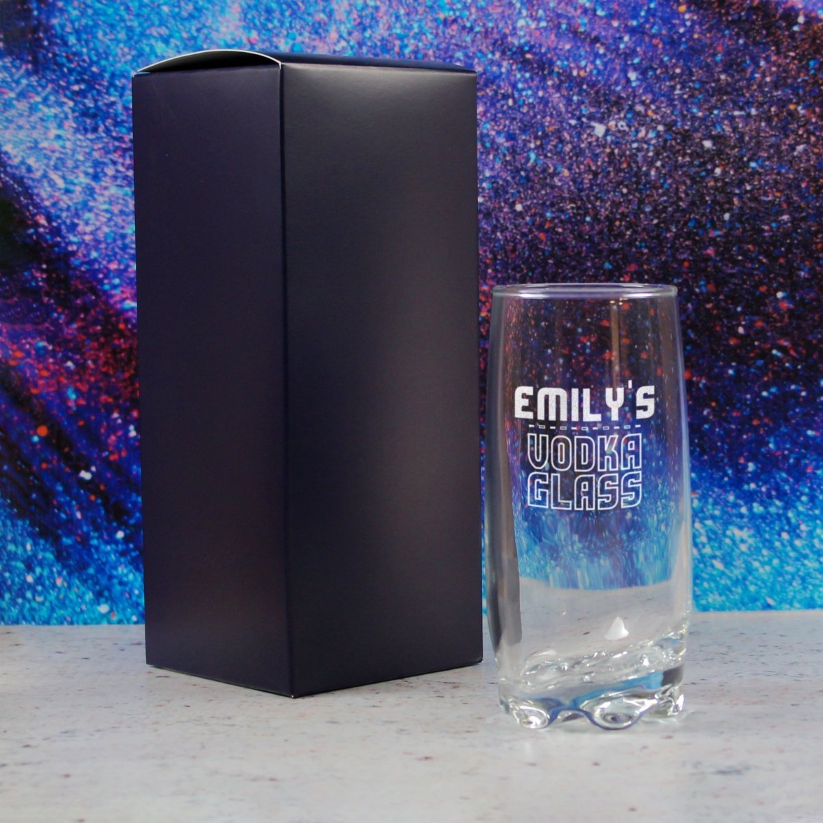 Personalised Engraved Vodka Adora Hiball with 'Name's Vodka Glass' Design