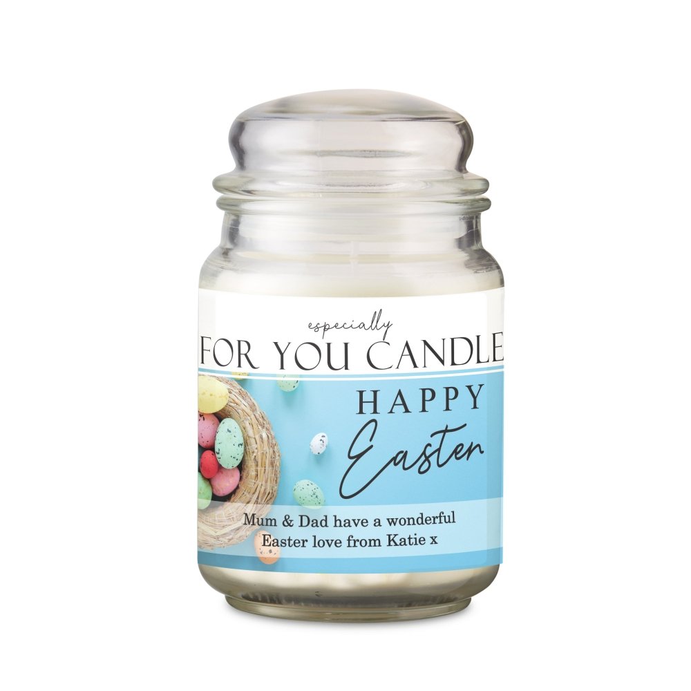 Personalised Especially For You Happy Easter Large Scented Jar Candle