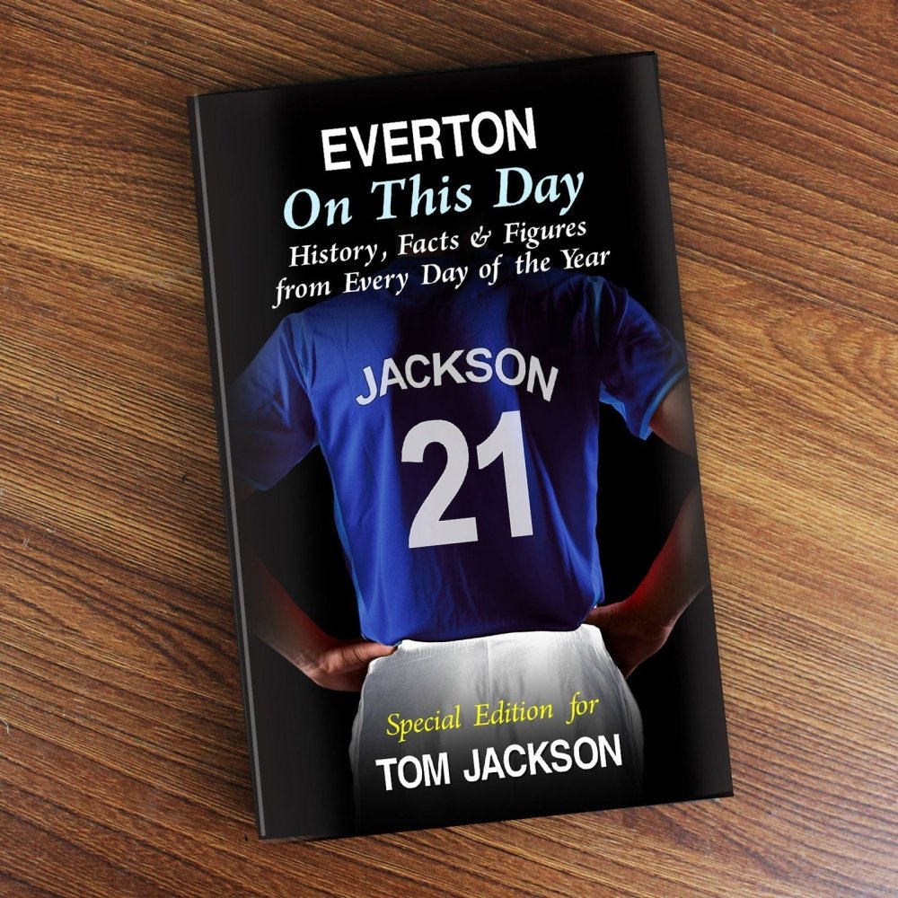 Personalised Everton On This Day Book