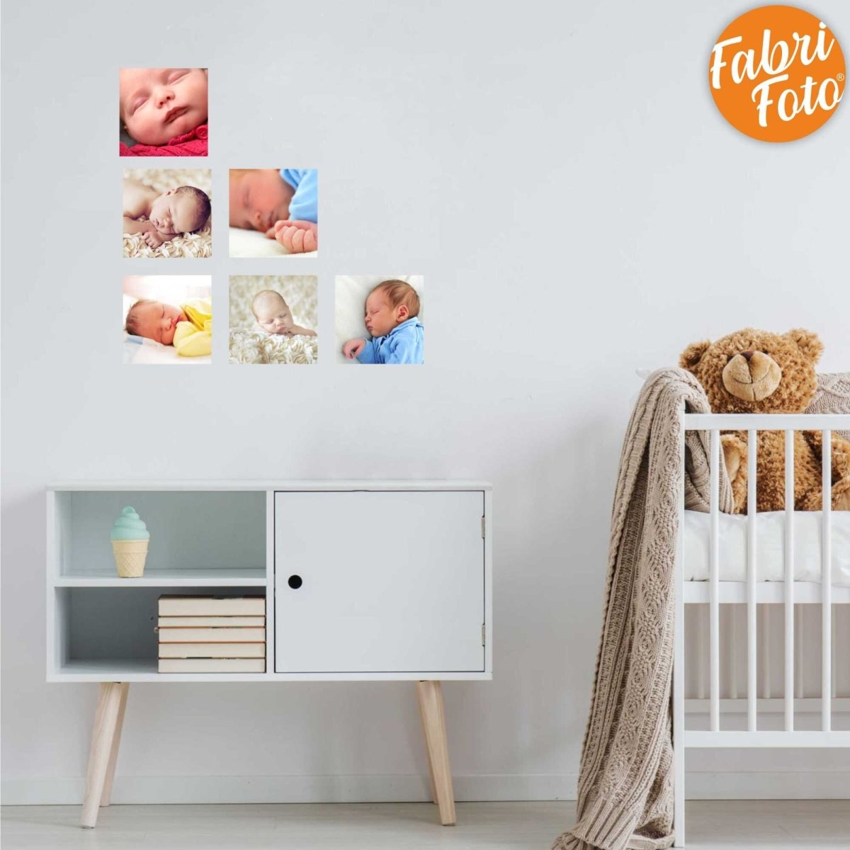 Personalised Fabrifoto Photo Wall Stickers - Repositionable
