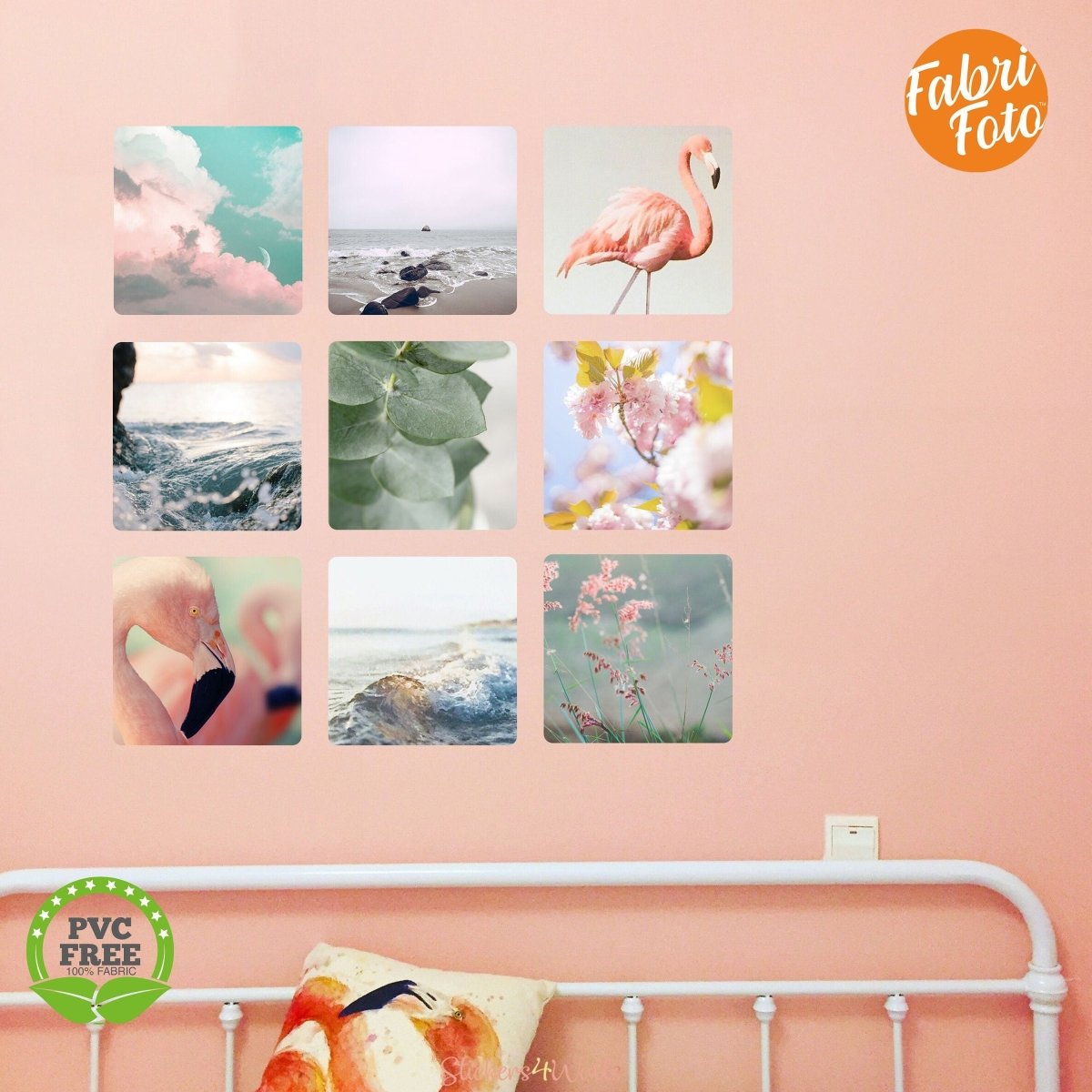 Personalised Fabrifoto Photo Wall Stickers - Repositionable