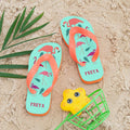 Personalised Fabulous Flamingos Child's Flop Flops