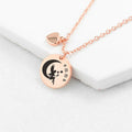 Personalised Personalised Fairy Matte Heart & Disc Necklace