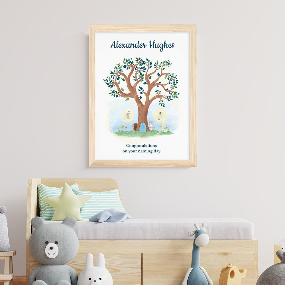 Personalised Personalised Fairy Tree Framed Print