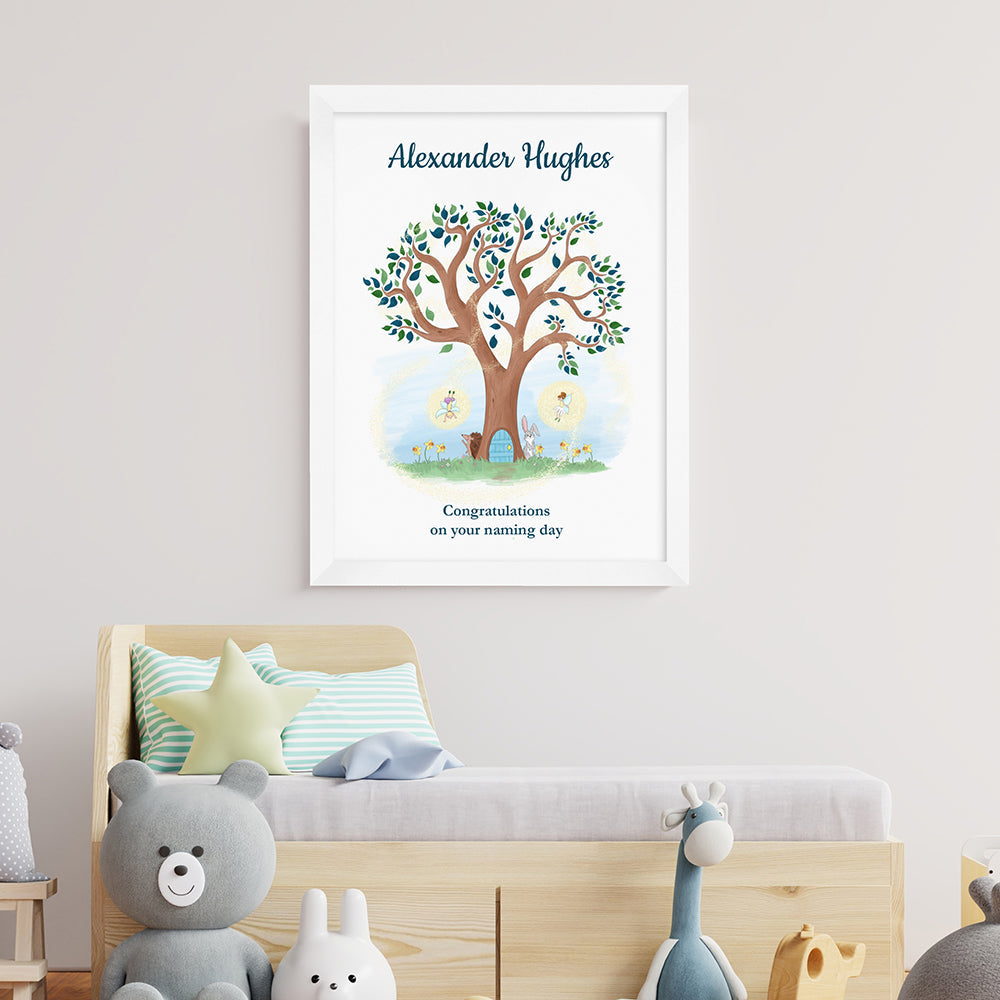 Personalised Personalised Fairy Tree Framed Print