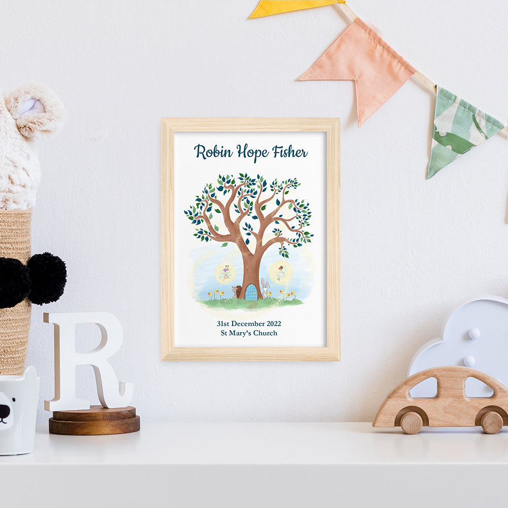 Personalised Personalised Fairy Tree Framed Print