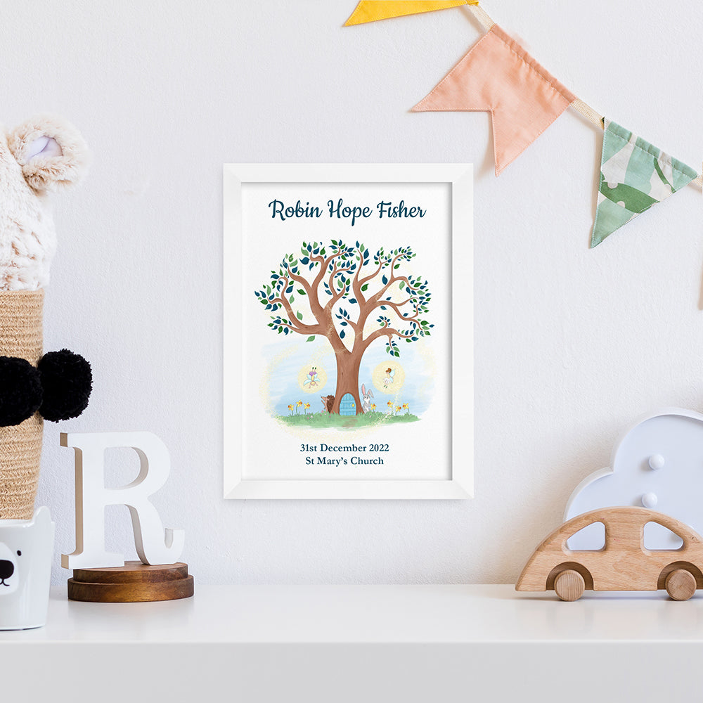 Personalised Personalised Fairy Tree Framed Print