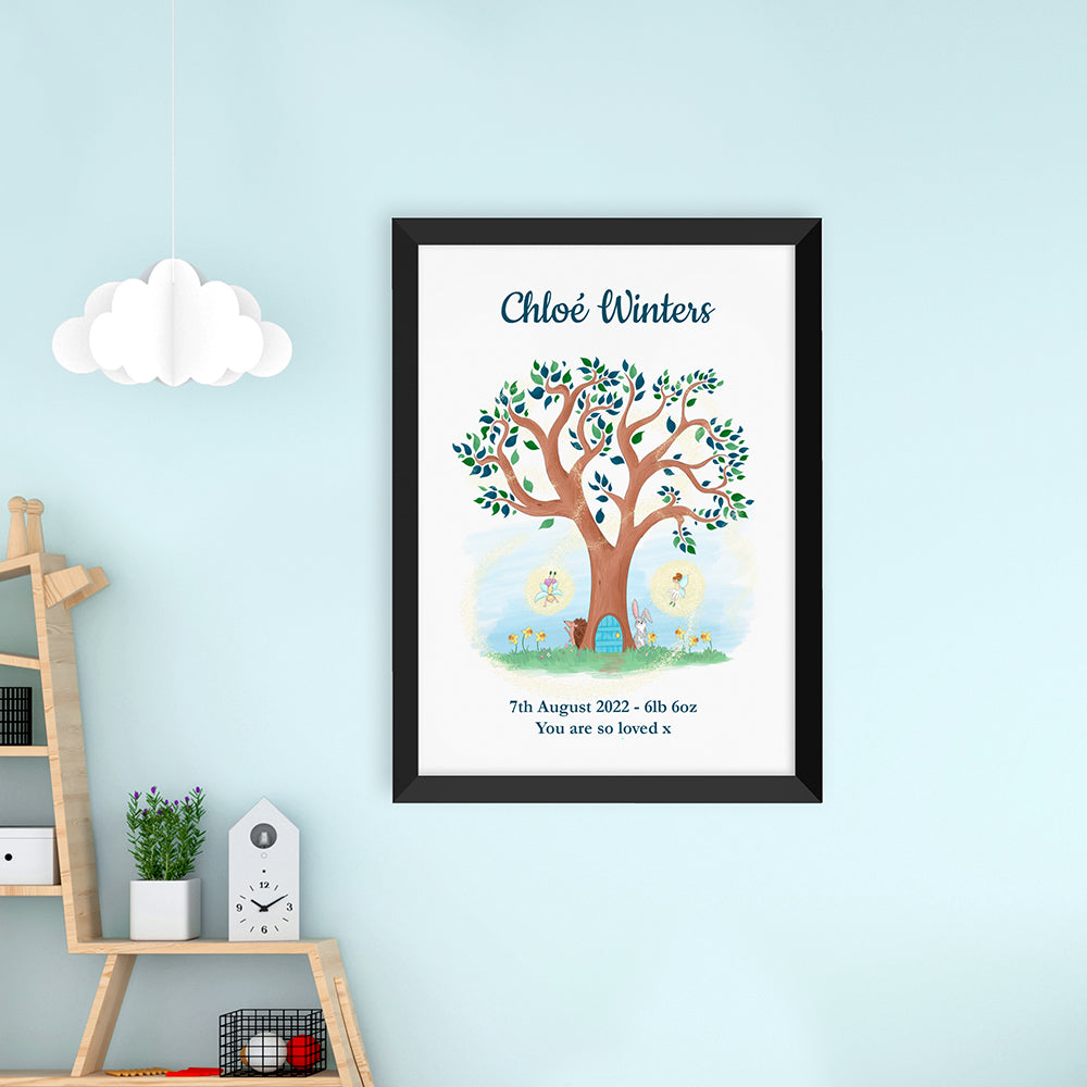 Personalised Personalised Fairy Tree Framed Print