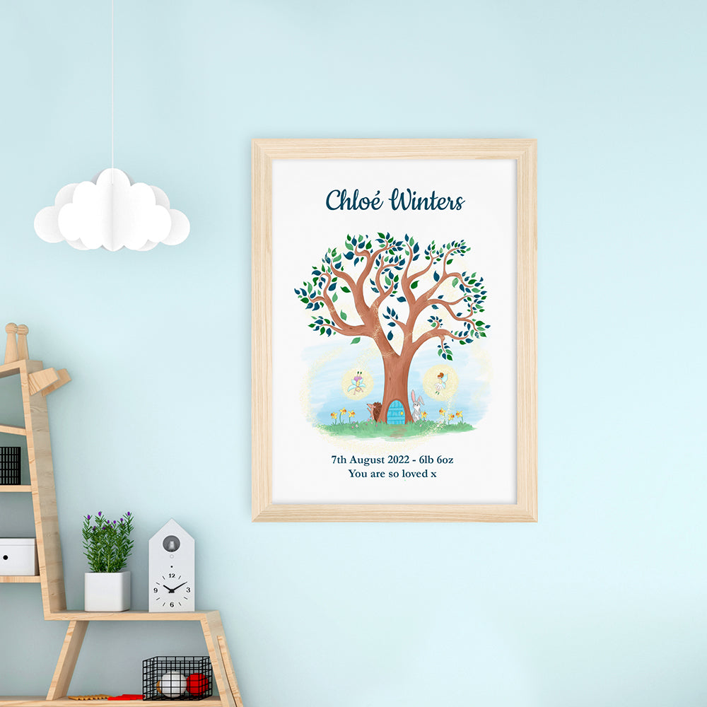 Personalised Personalised Fairy Tree Framed Print