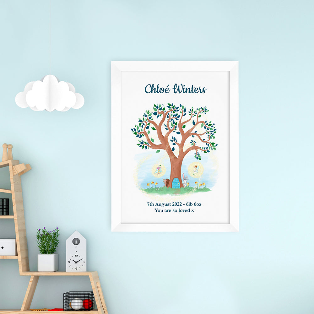 Personalised Personalised Fairy Tree Framed Print