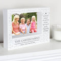 Personalised Family 5x7 Inch Landscape Box Photo Frame