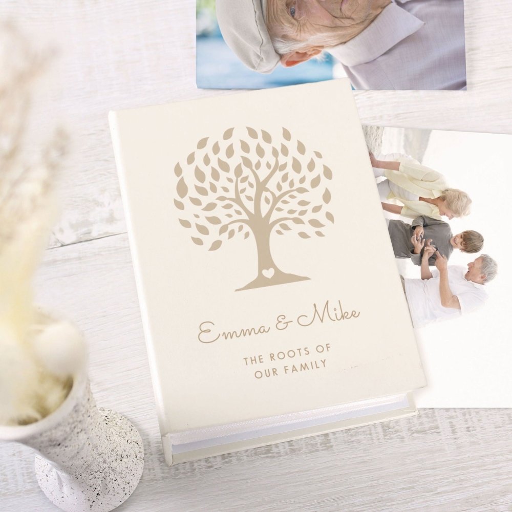 Personalised Family Tree 6x4 Inch Photo Album With Sleeves