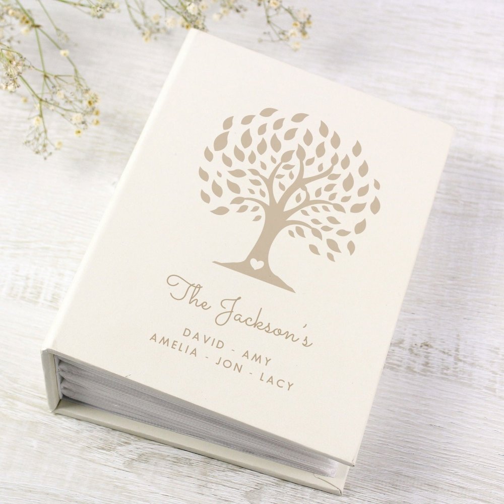 Personalised Family Tree 6x4 Inch Photo Album With Sleeves