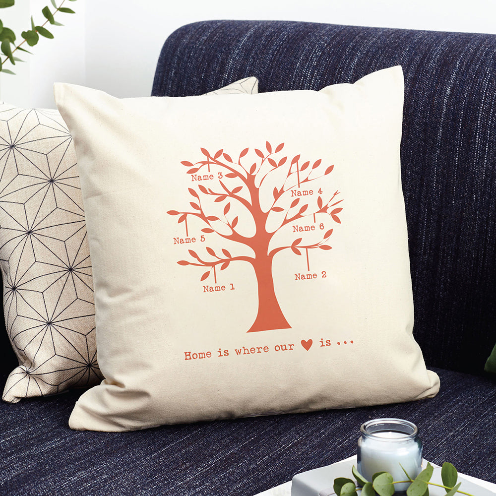 Personalised Personalised Family Tree Cushion Cover