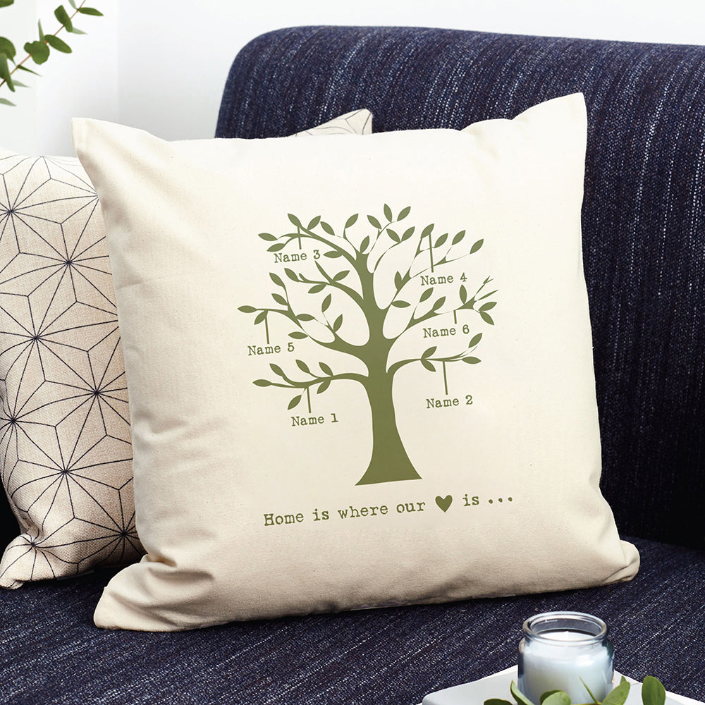 Personalised Personalised Family Tree Cushion Cover