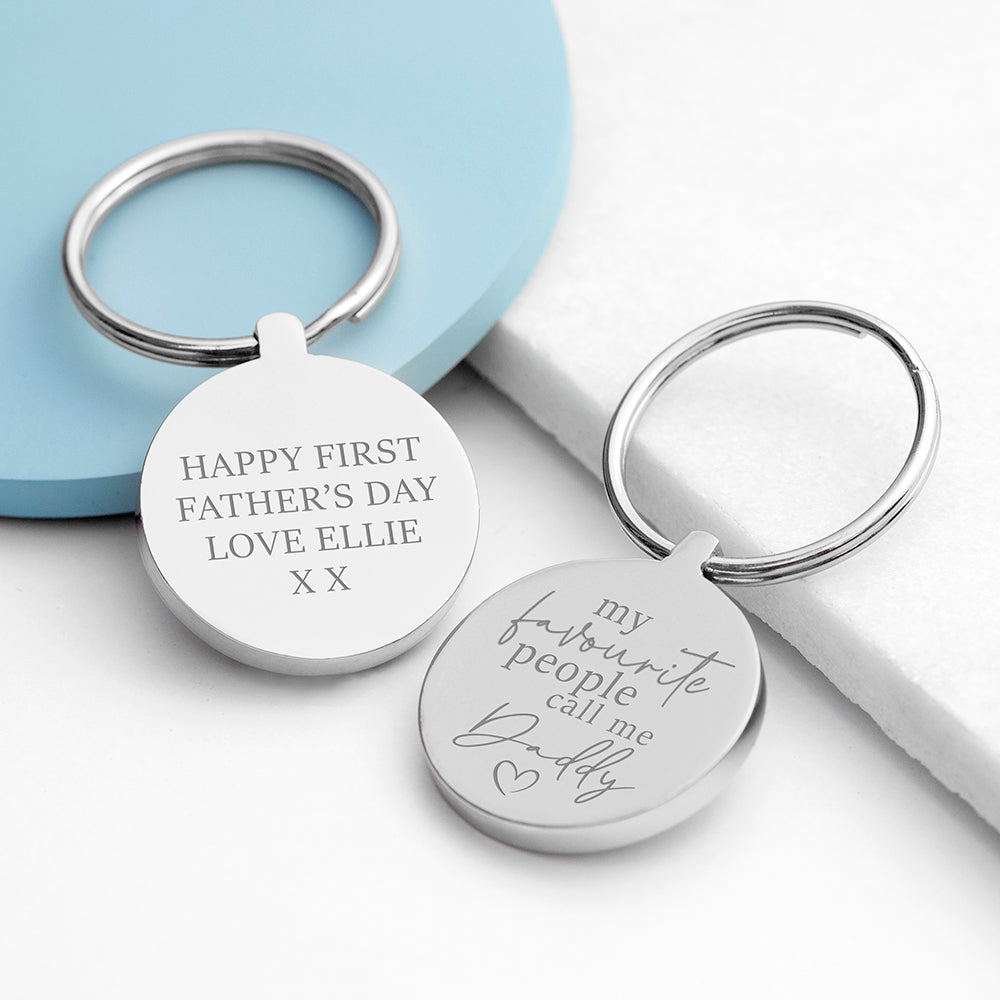 Personalised Personalised Favourite Daddy Keyring