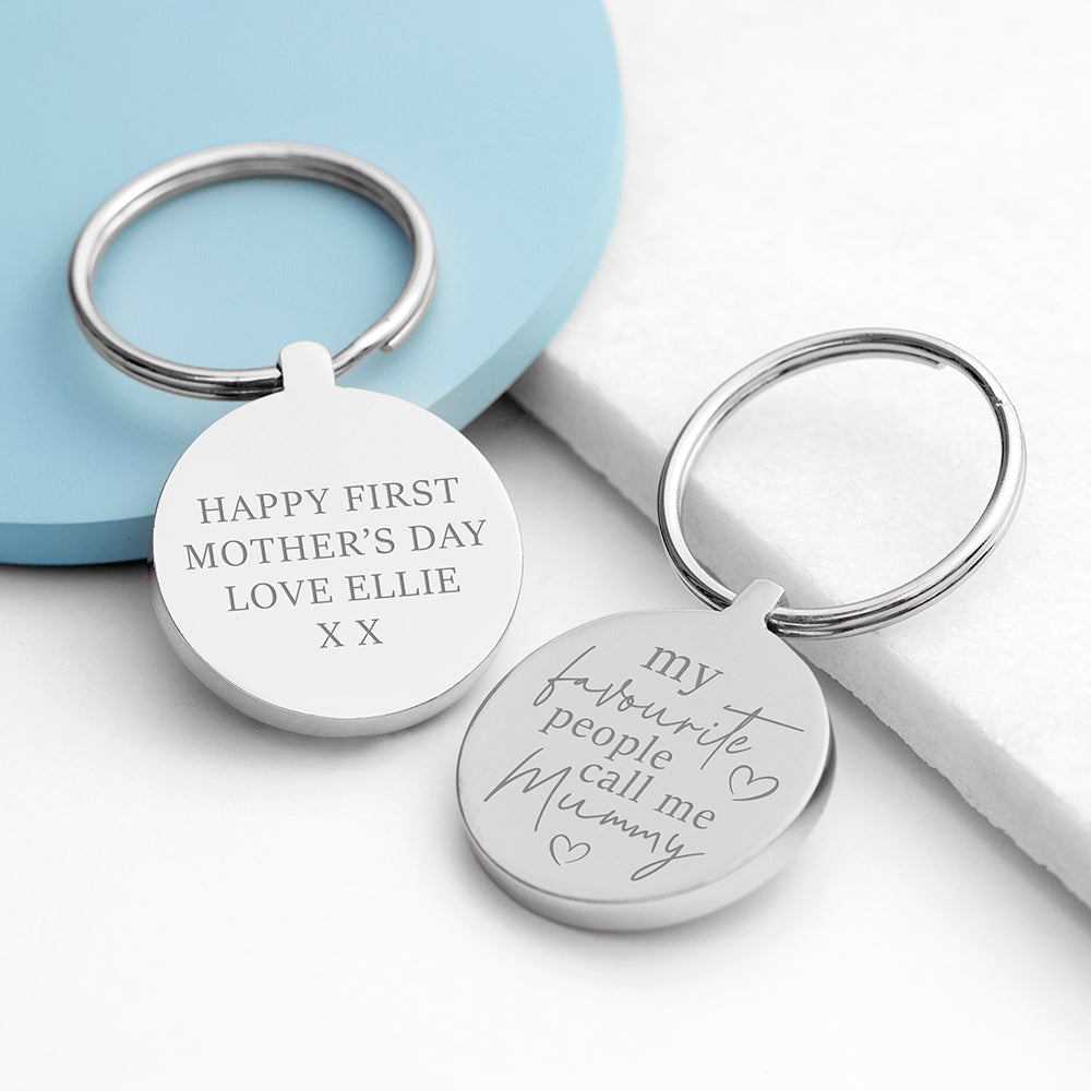 Personalised Personalised Favourite Mummy Keyring