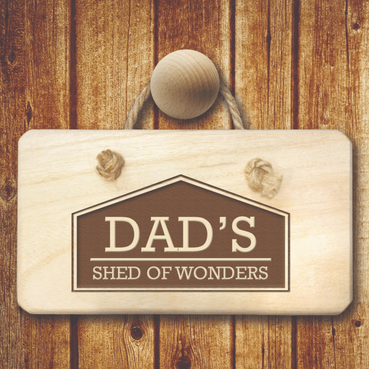 Personalised Favourite Place Wooden Hanging Sign
