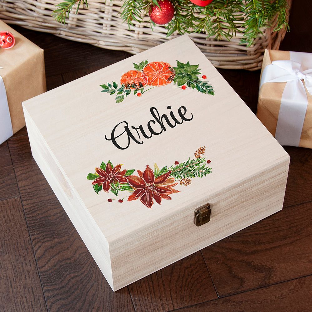Personalised Personalised Festive Garland Christmas Eve Box