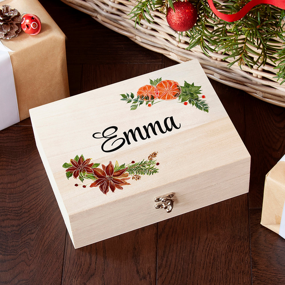 Personalised Personalised Festive Garland Christmas Eve Box